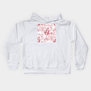 Unpopular: Red Toile Kids Hoodie